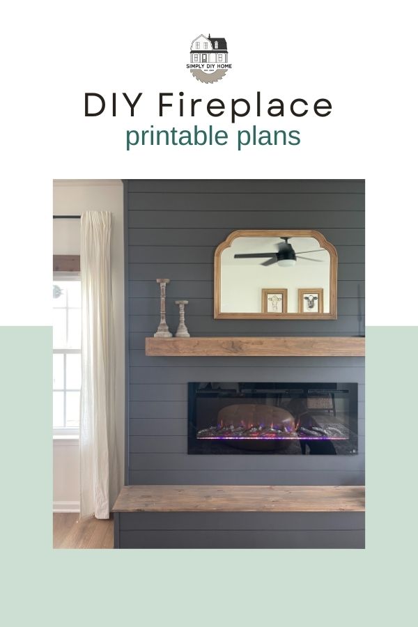 DIY Electric Fireplace Printable Plans