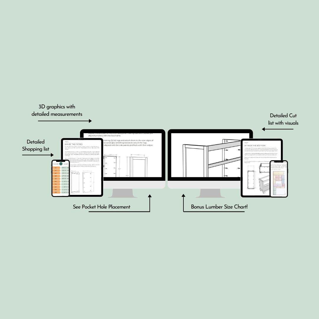 Record Player Cabinet Printable Plans