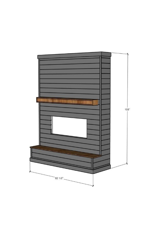 DIY Electric Fireplace Printable Plans